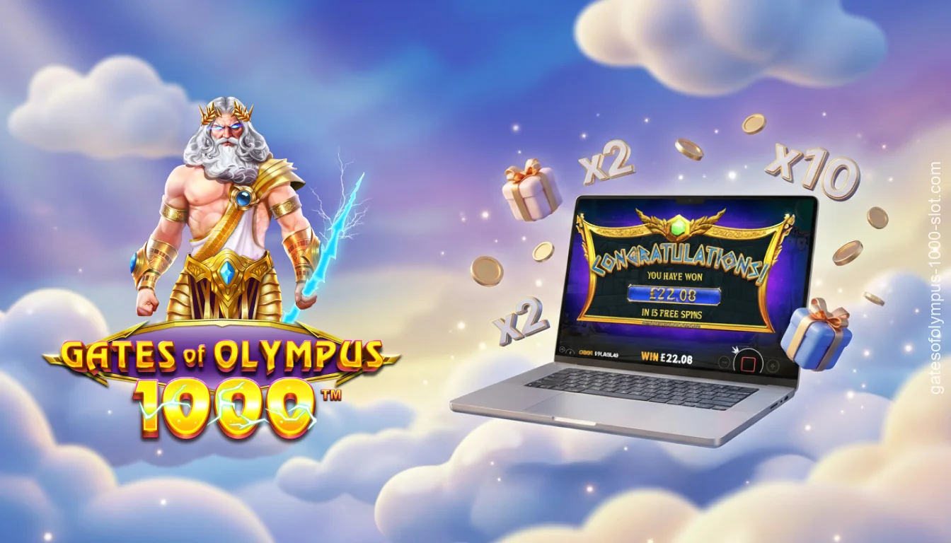 Os bônus do Gates of Olympus 1000 incluem rolos em cascata, multiplicadores, rodadas grátis e a opção de comprar a rodada de bônus